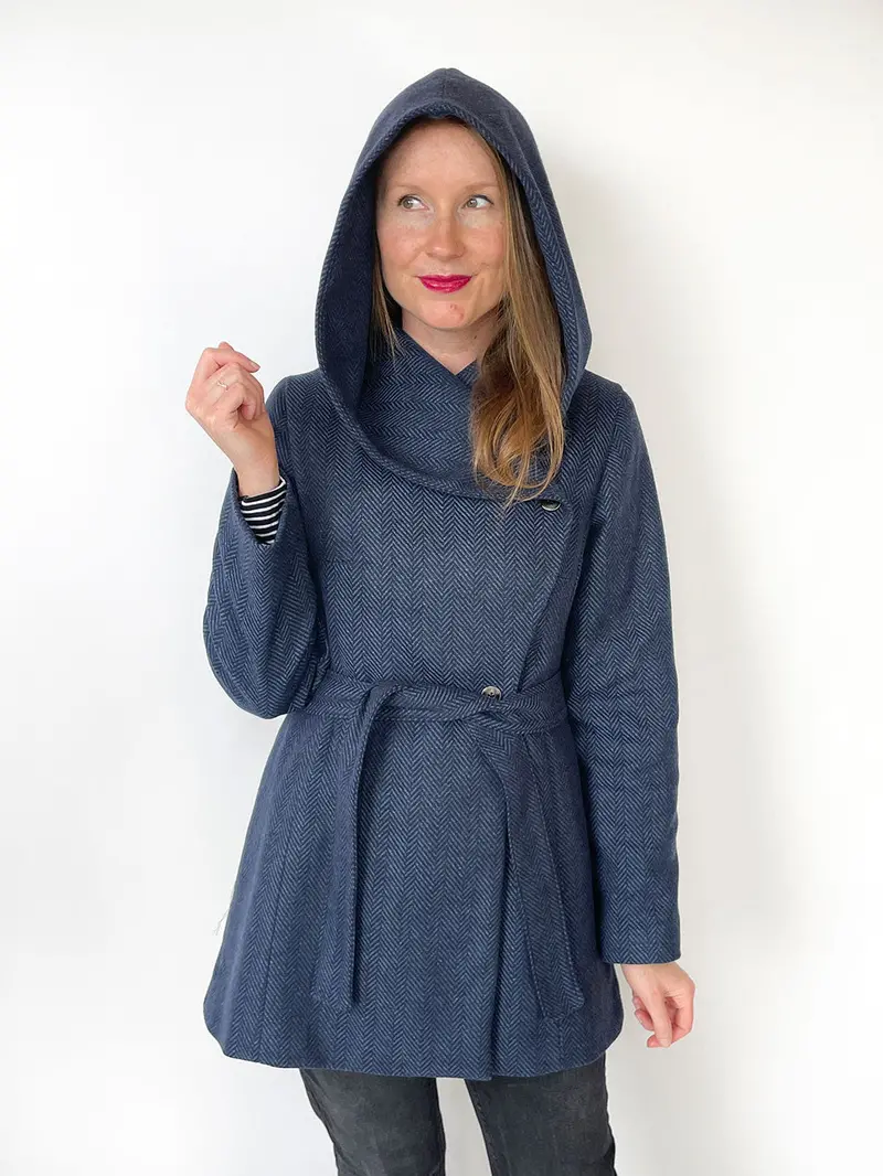 Jennifer Lauren Handmade Willa Wrap Coat Hood Expansion Pack 1