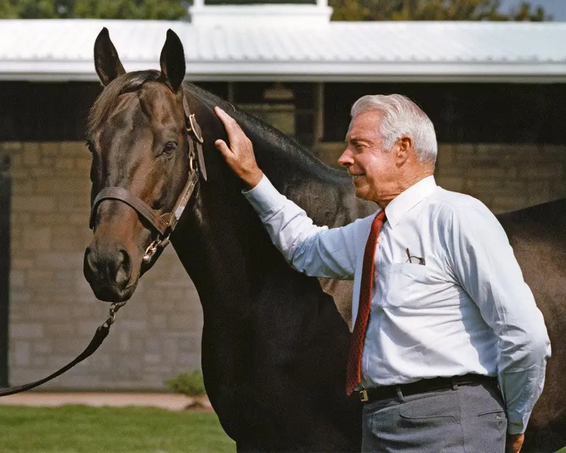 Joe Dimaggio With Seattle Slew 1
