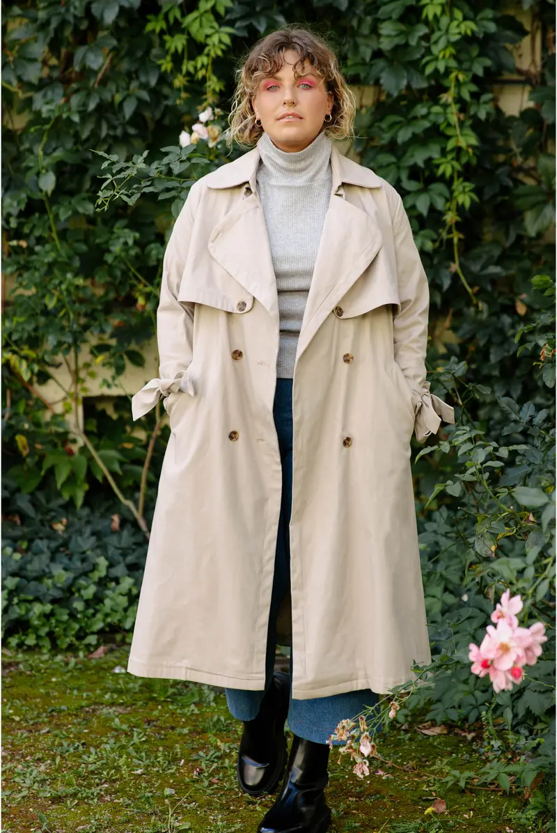 Juliana Martejevs Chloe Trench Coat 1