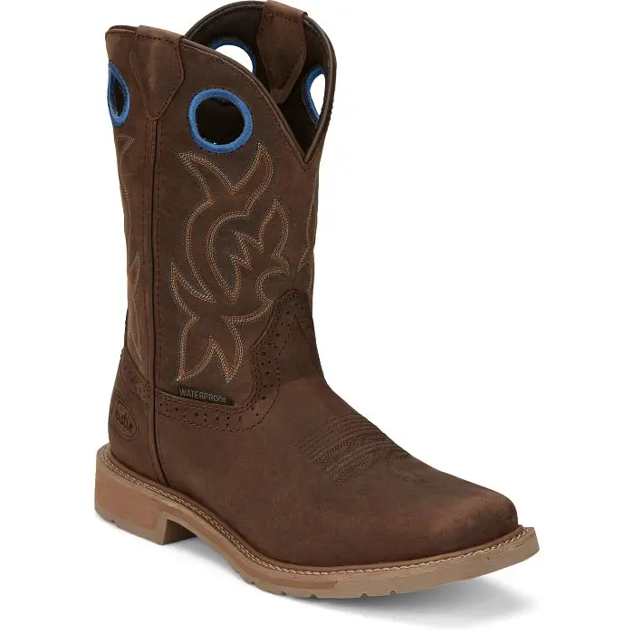 Justin Men's All Around 11 Inch Waterproof Stampede Boot 1
