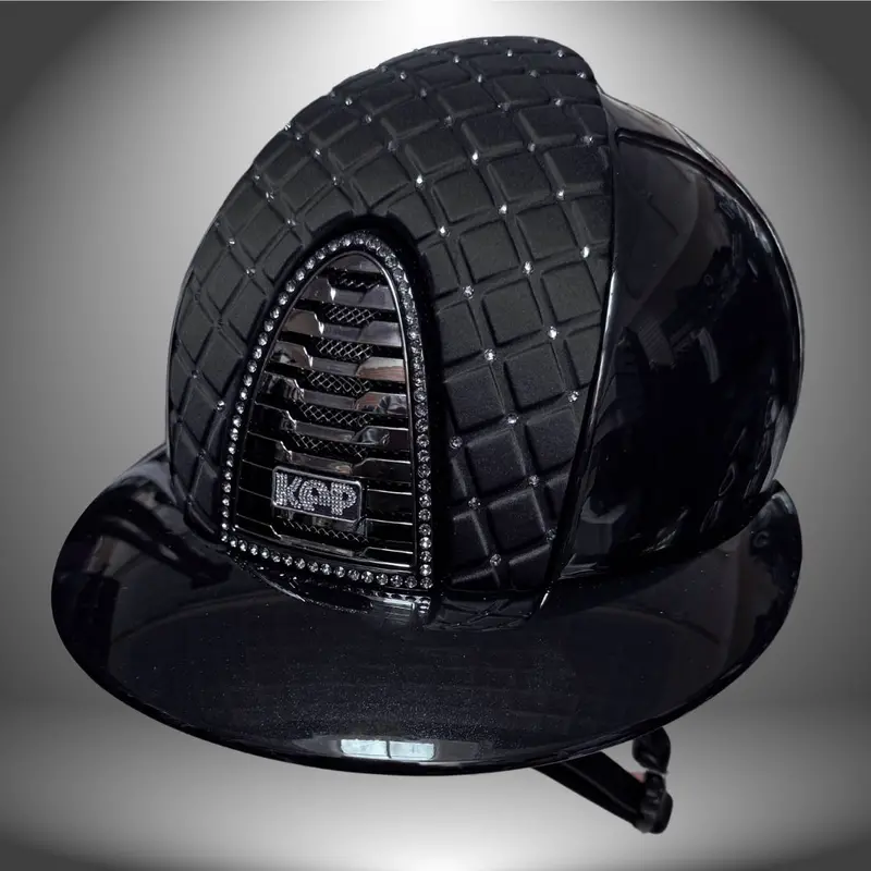 Kep Italia Cromo 2.0 Milano Satin Crystal Custom Polo Brim Helmet 1