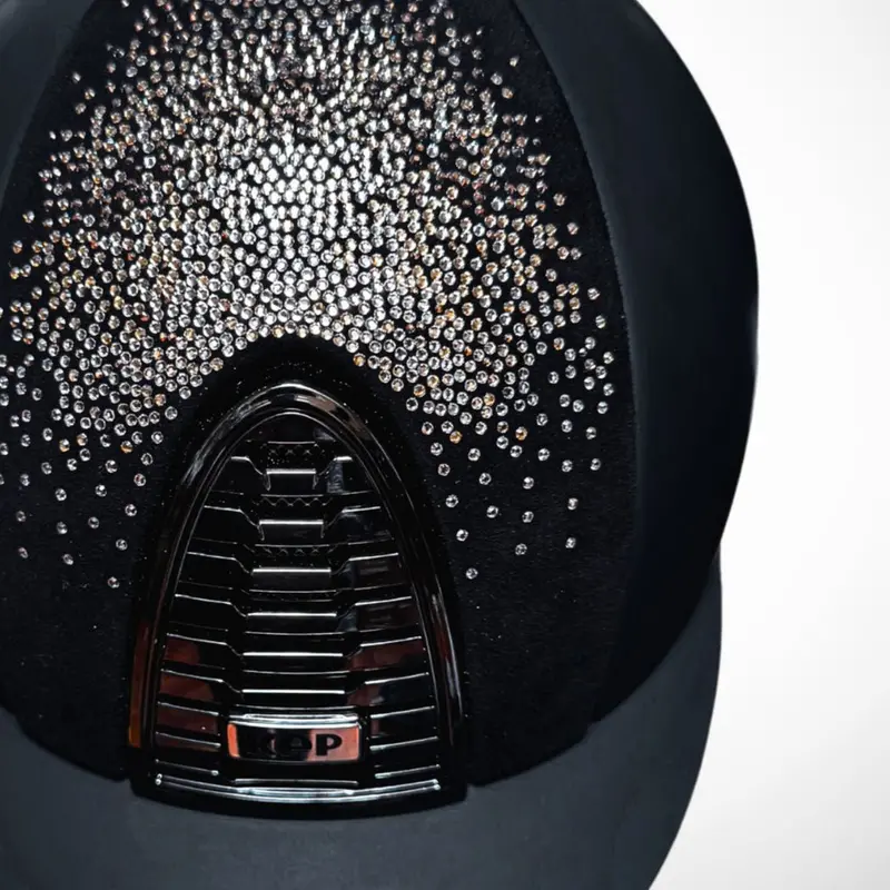 Kep Italia Cromo 2.0 Textile Suede With Crystals Custom Helmet 1
