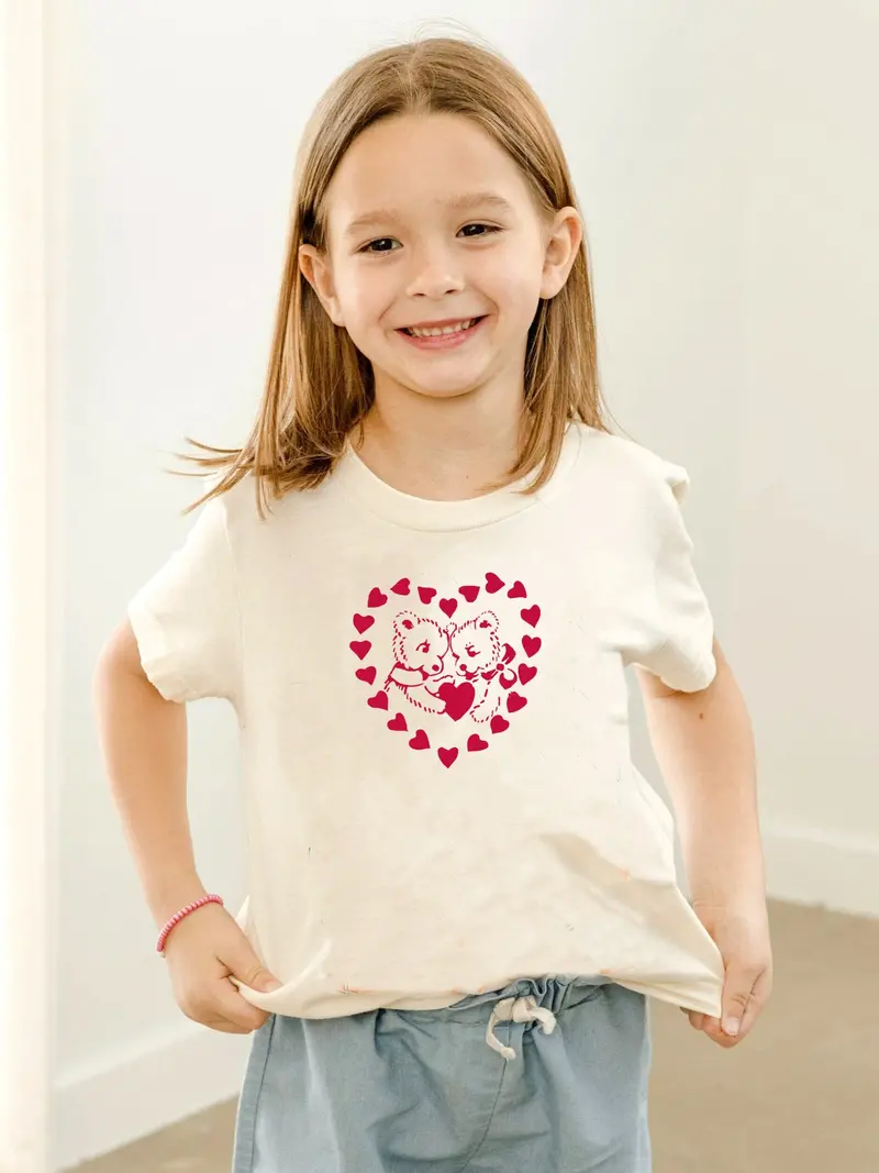 Kids’ Beary Loved Natural Cotton T-Shirt