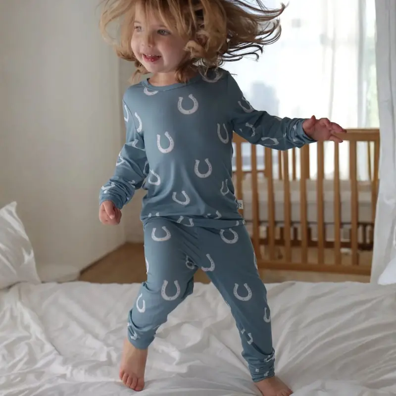 Kid's Equestrian Horseshoe Pajamas 1