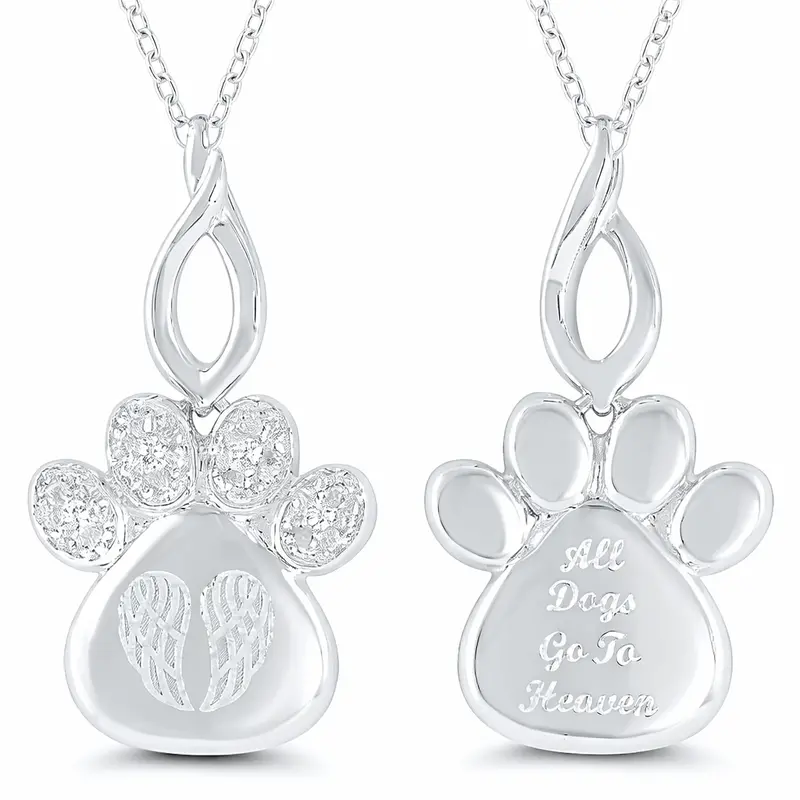 Kissing Hearts® "All Dogs Go To Heaven" Pendant 1