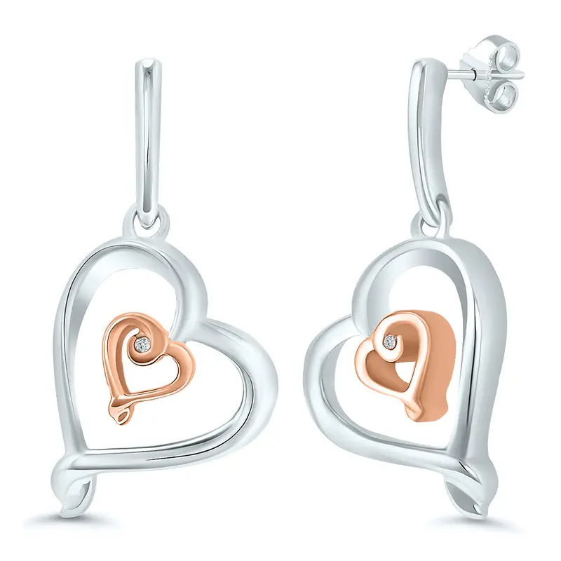 Kissing Hearts® Heart To Heart Earrings 1