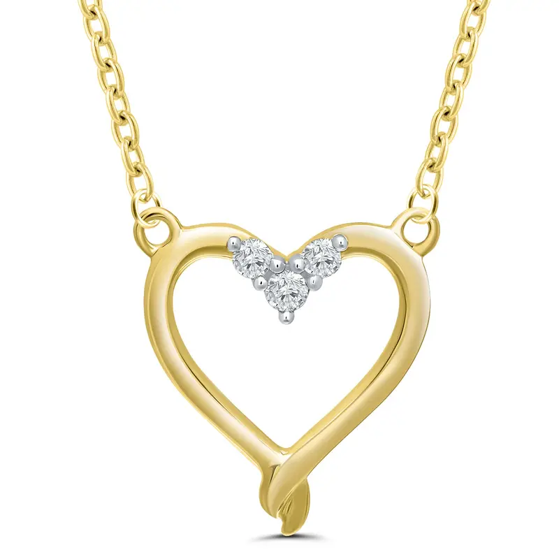 Kissing Hearts® Sunlit Heart Trio Pendant Necklace 1