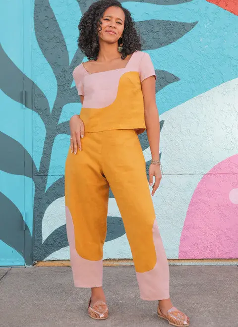 Know Me Crop Top & Trousers Me2033 1