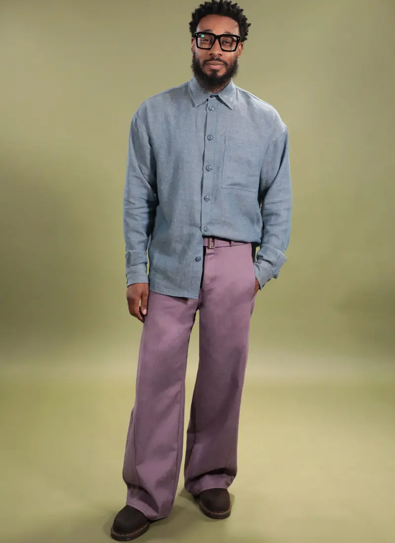Know Me Men's Shirt And Jeans With Belt Me2142 1