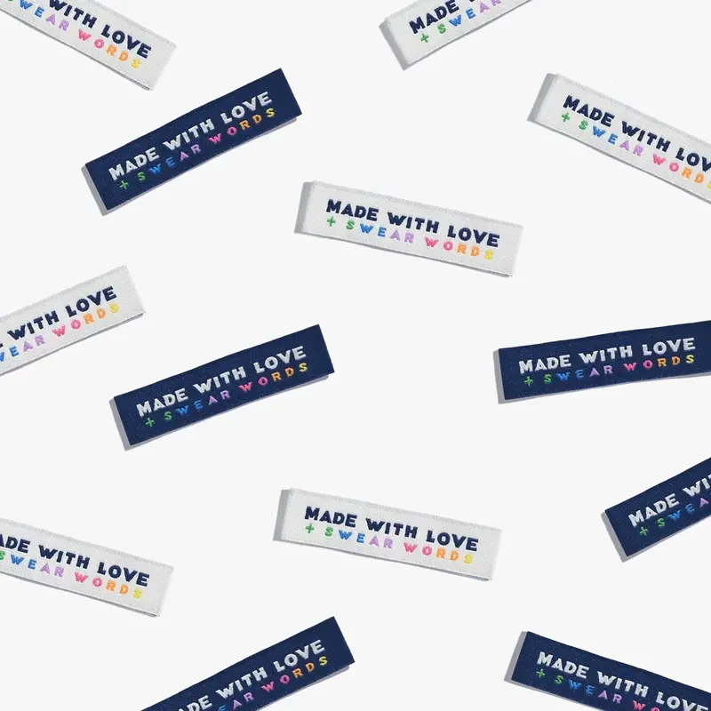 Kylie & The Machine 'Made With Love And Swear Words' Woven Labels 1