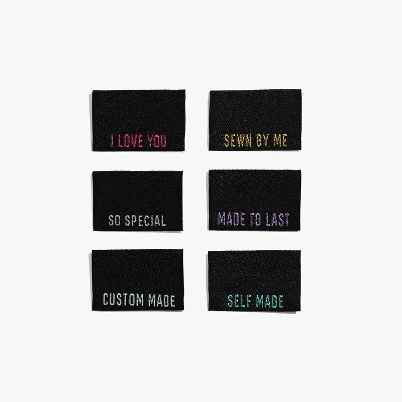 Kylie & The Machine 'Metallic Side Seams (Black)' Labels 1