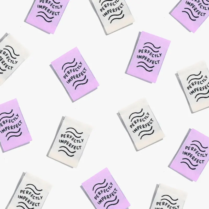 Kylie & The Machine 'Perfectly Imperfect' Woven Labels 1