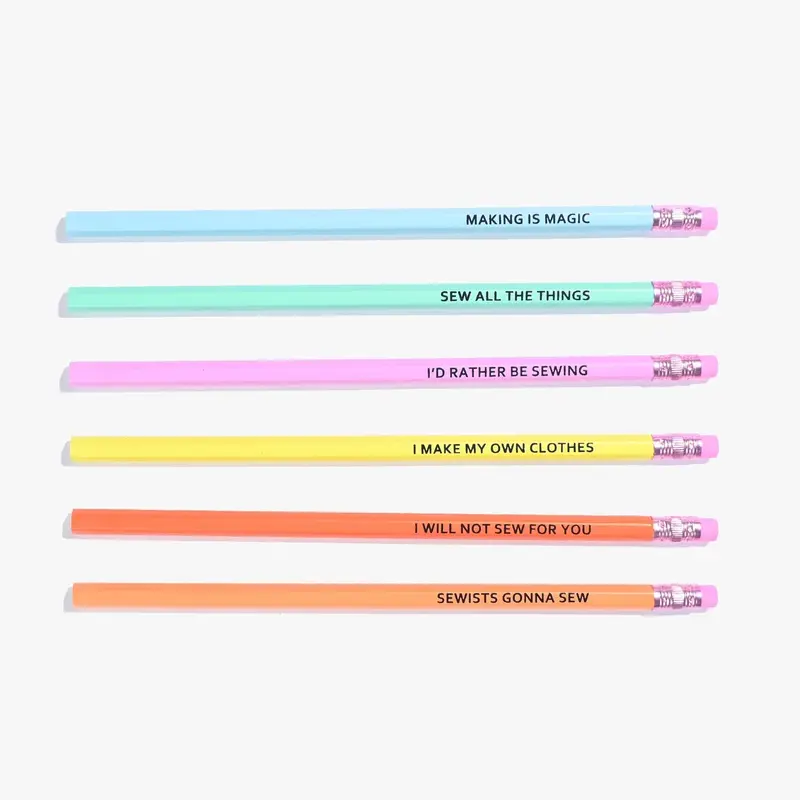 Kylie & The Machine Sewing Themed Pencils 1