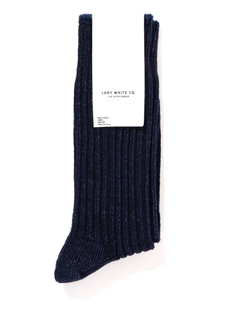 Lady White Co. Athletic Socks Dark Indigo 1