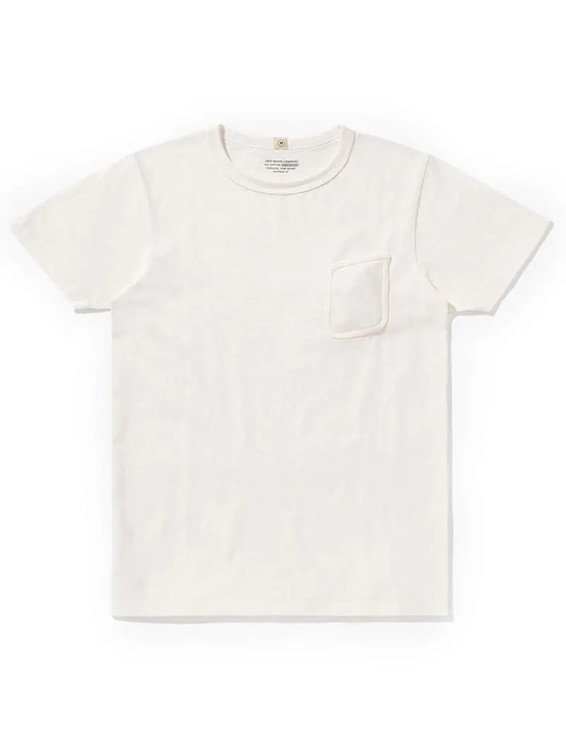 Lady White Co. Clark Pocket Tee White 1