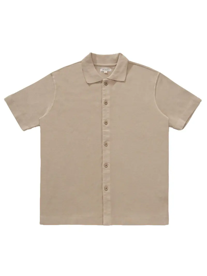 Lady White Co. Placket Polo Beige 1