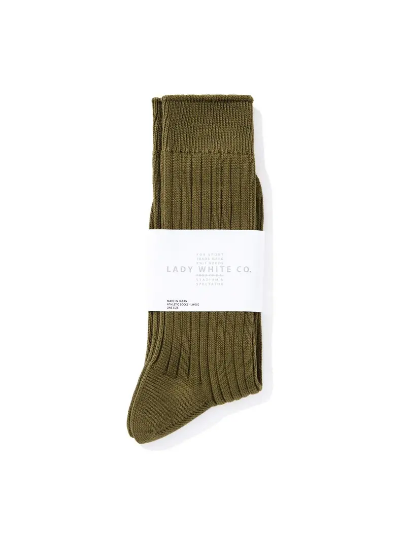 Lady White Co. Socks Olive 1