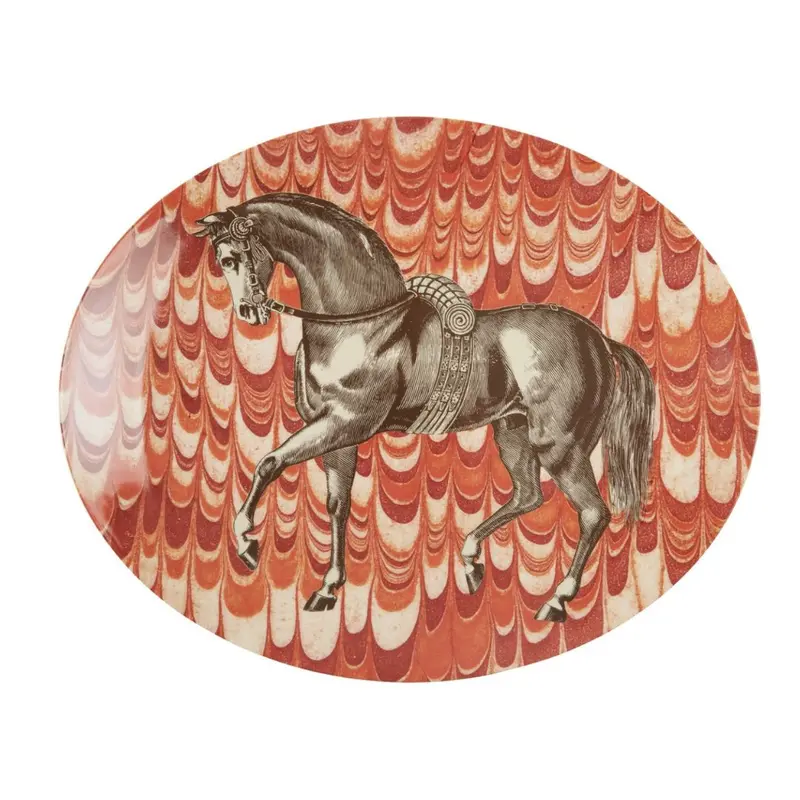 Large Equestrian Serving Platter 1