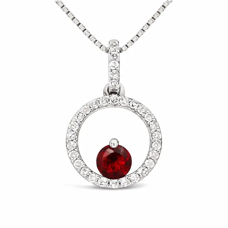 Lava Pulse Garnet Nimbus Pendant 1