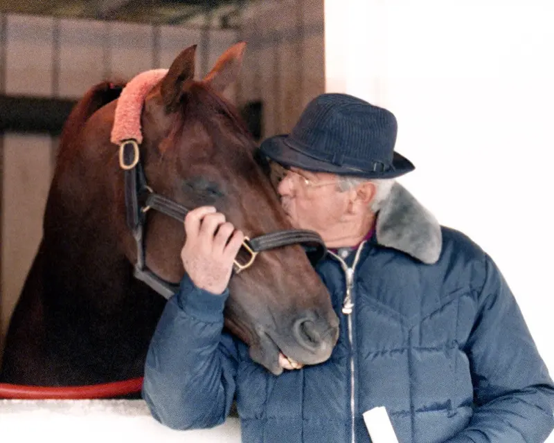 Laz Barrera Kissing Mr. Frisky 1