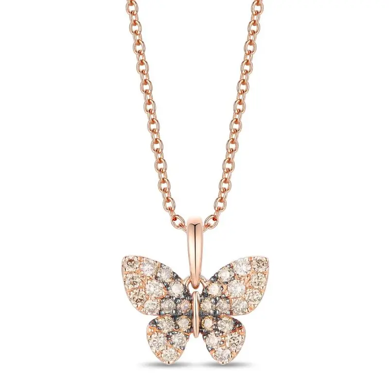 Le Vian® Blushed Wing Butterfly Pendant 1