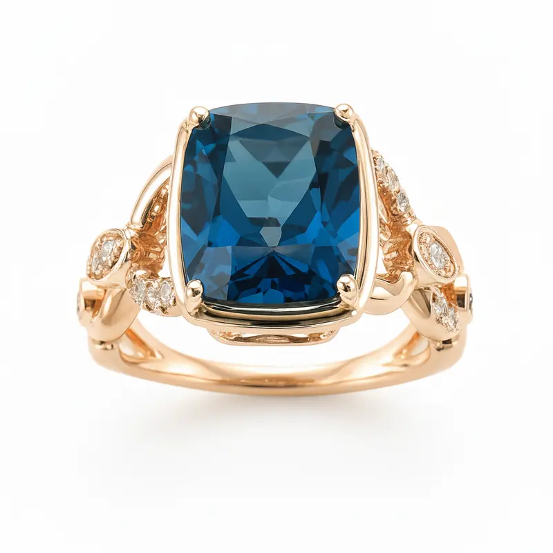 Le Vian® Deep Sea Radiant Topaz Ring 1