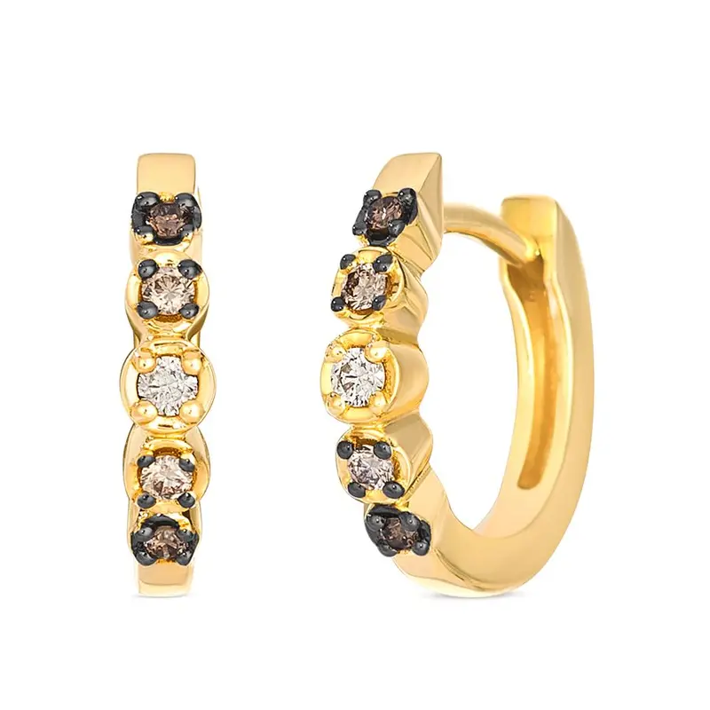 Le Vian® Ember Ombré Chocolate Huggie Hoops 1