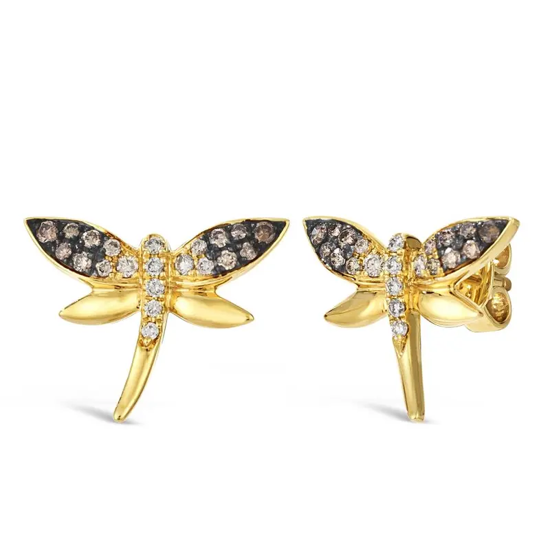 Le Vian® Golden Flight Dragonfly Earrings 1