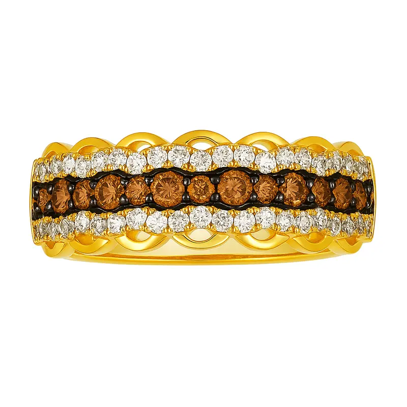 Le Vian® Golden Lace Chocolatier Diamond Band 1