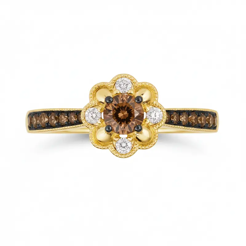 Le Vian® Honey Bloom Chocolate & Nude Diamond Ring 1