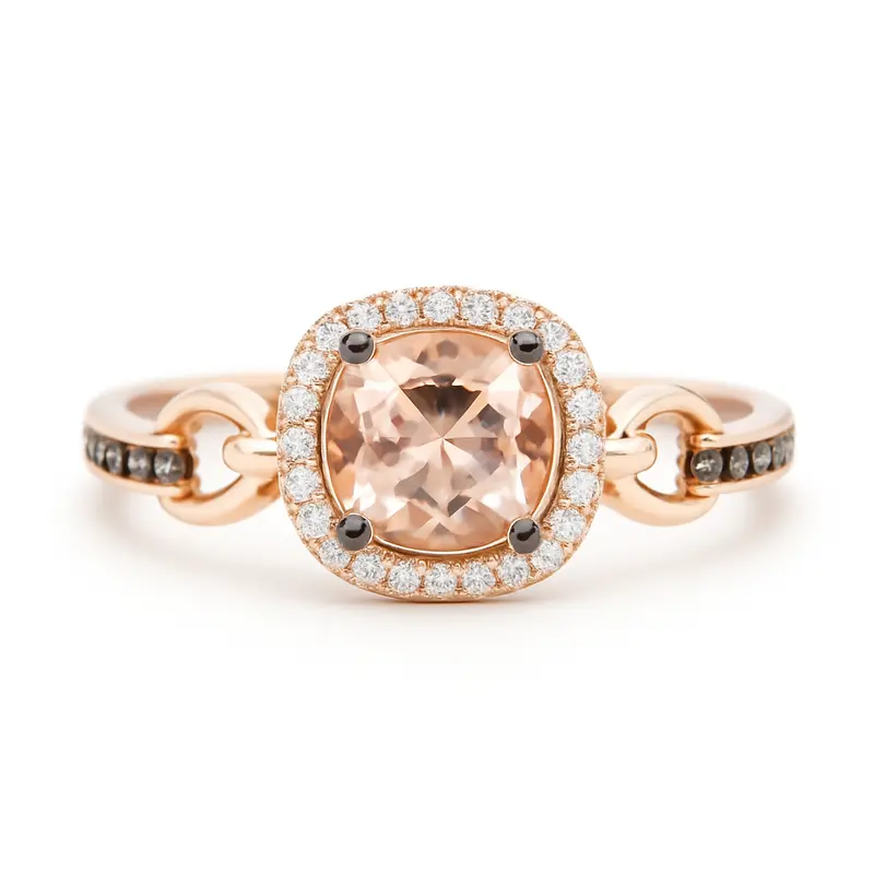 Le Vian® Roselight Morganite Halo Ring 1