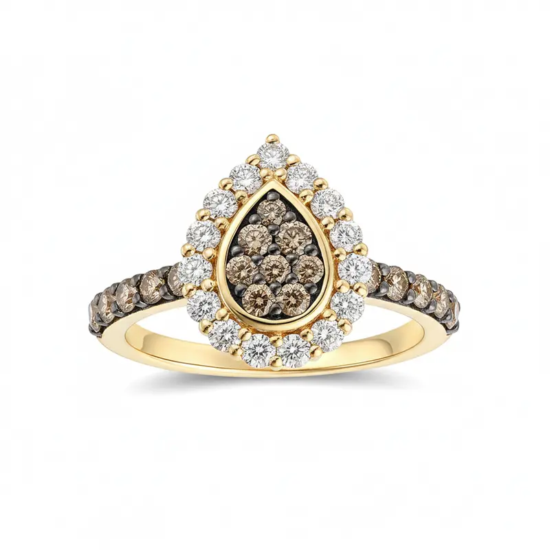 Le Vian® Starlit Chocolate Teardrop Ring 1