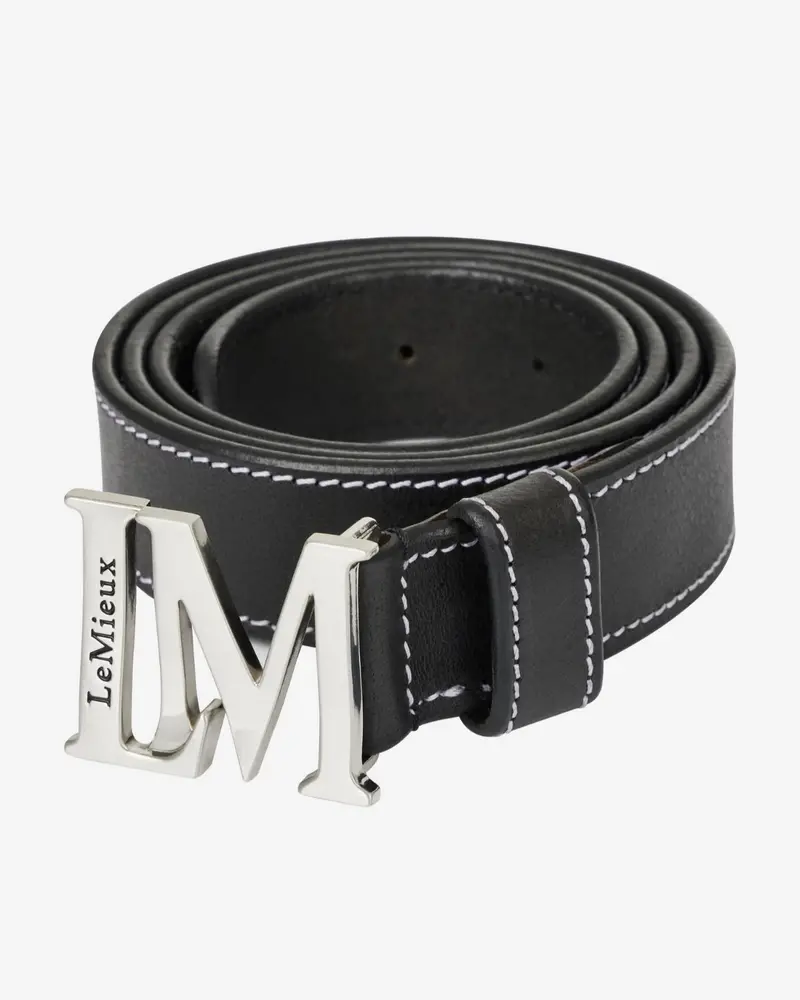 Lemieux Monogram Leather Belt 1