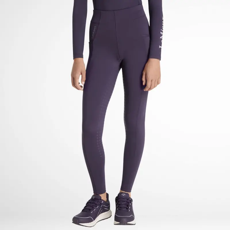 Lemieux Young Rider Orla Pull On Riding Pants - Juniper Purple - 11-12Y 1