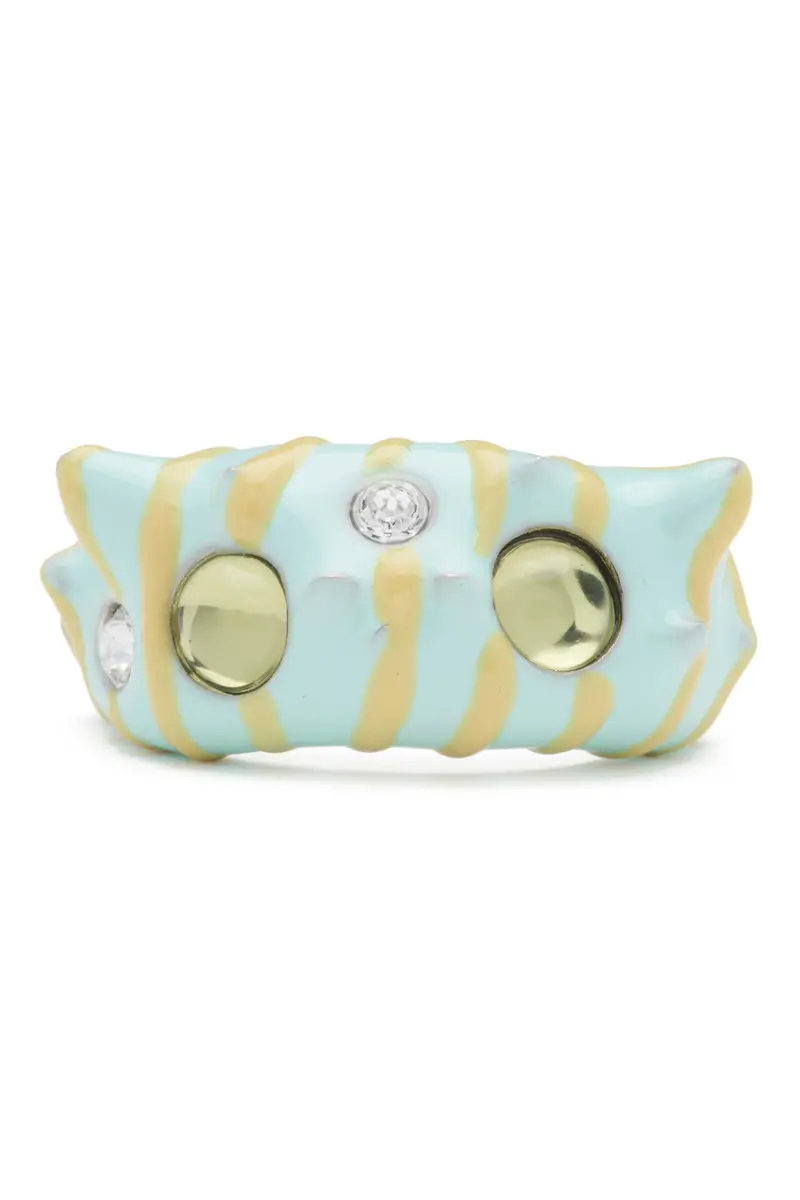 Lemon Stripe Demi Alien Ring 1