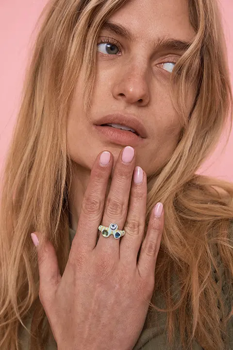 Lemon Stripe Florence Ring 4