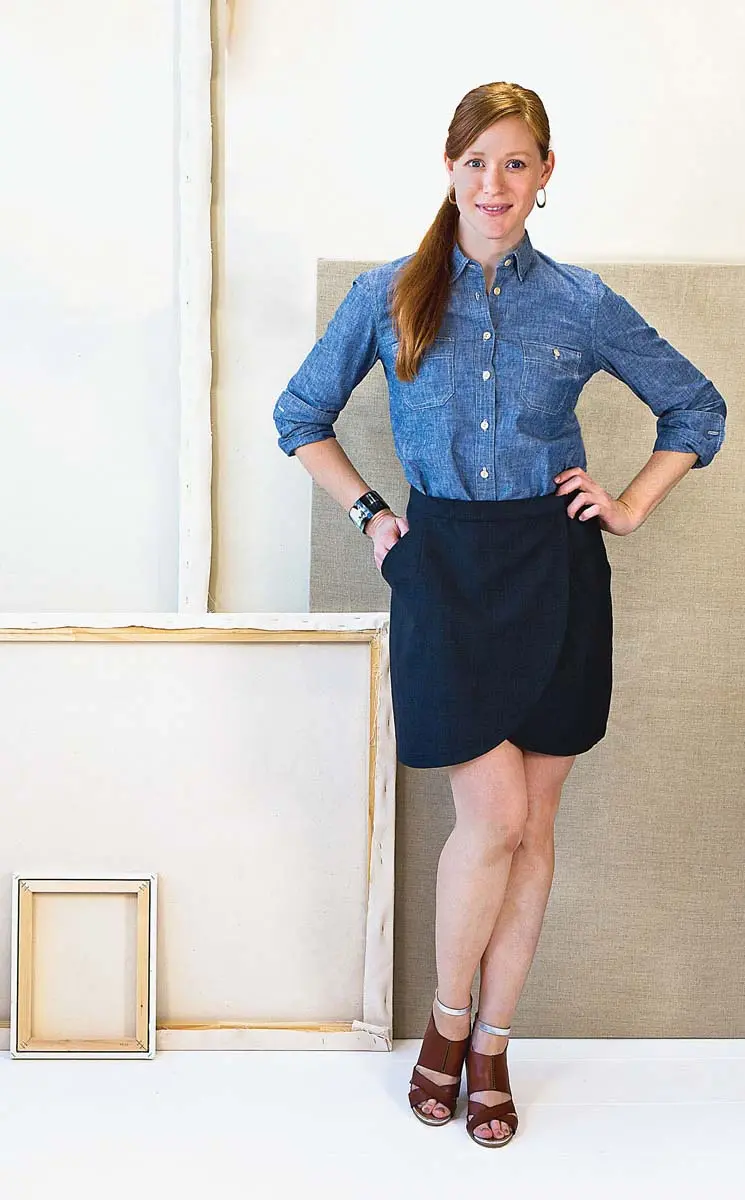 Liesl + Co City Stroll Wrap Skirt 1