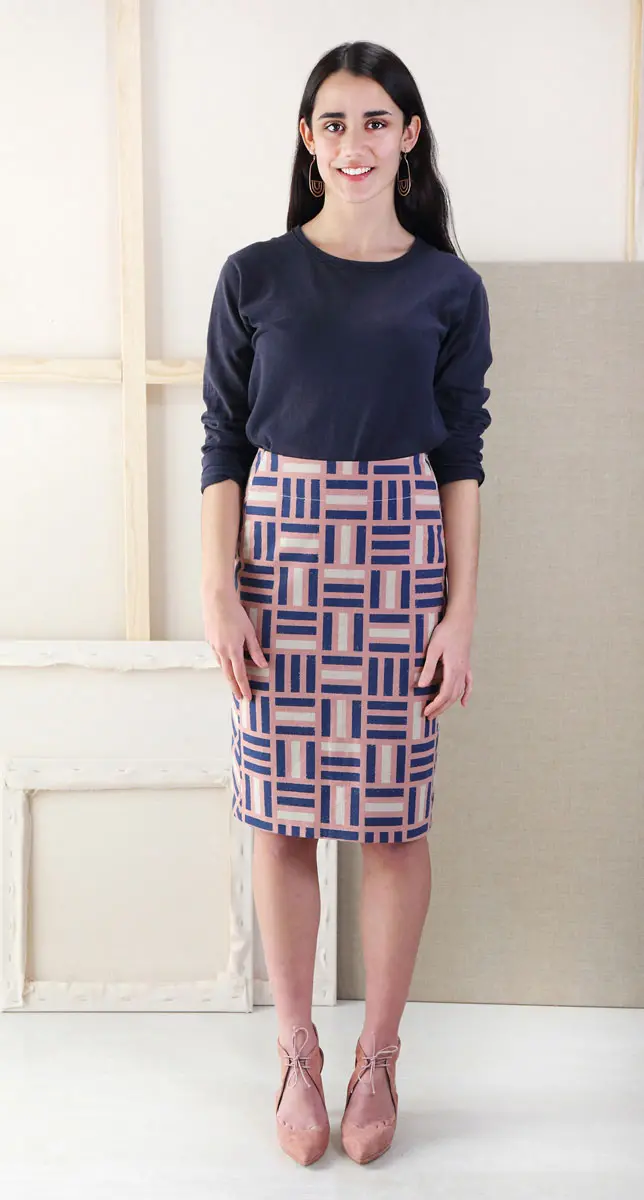 Liesl + Co Extra-Sharp Pencil Skirt 1