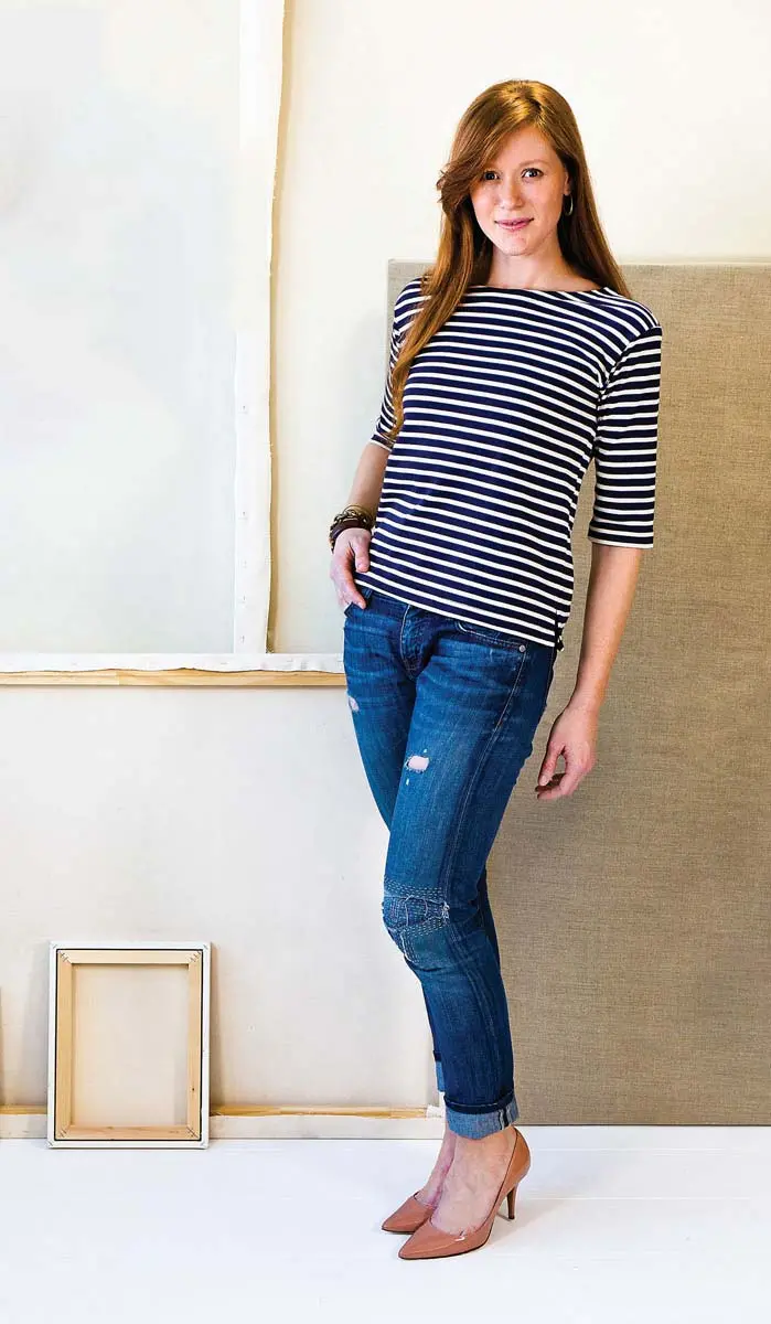 Liesl + Co Maritime Knit Top 1