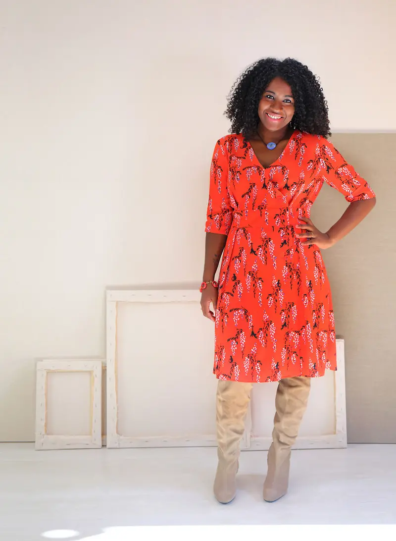 Liesl + Co Saint-Germain Wrap Dress 1