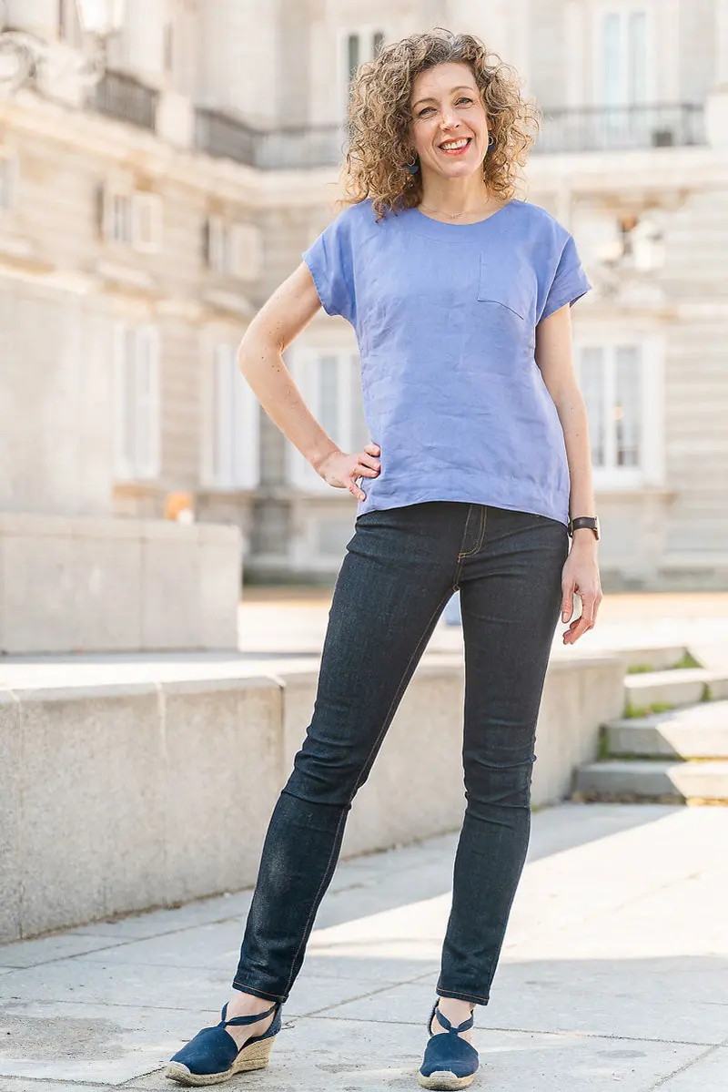 Liesl + Co Verdun Woven T-Shirt 1