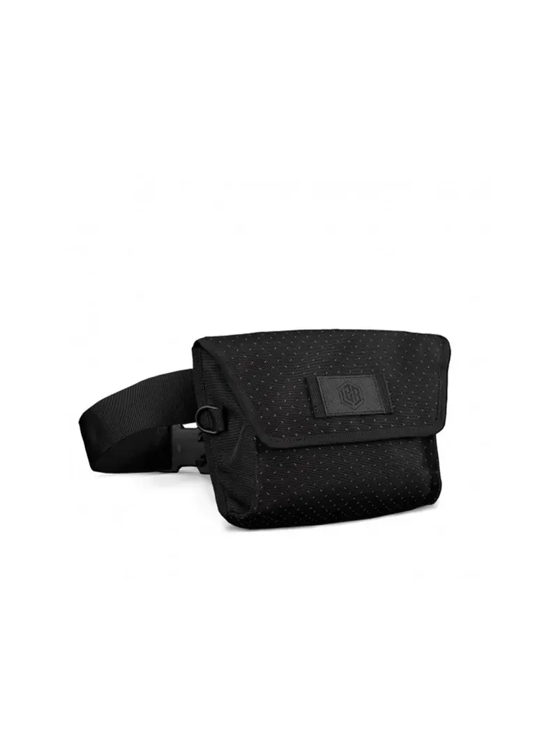 Life Behind Bars The Musette Eclipse Hip Pouch Black Reflective 1