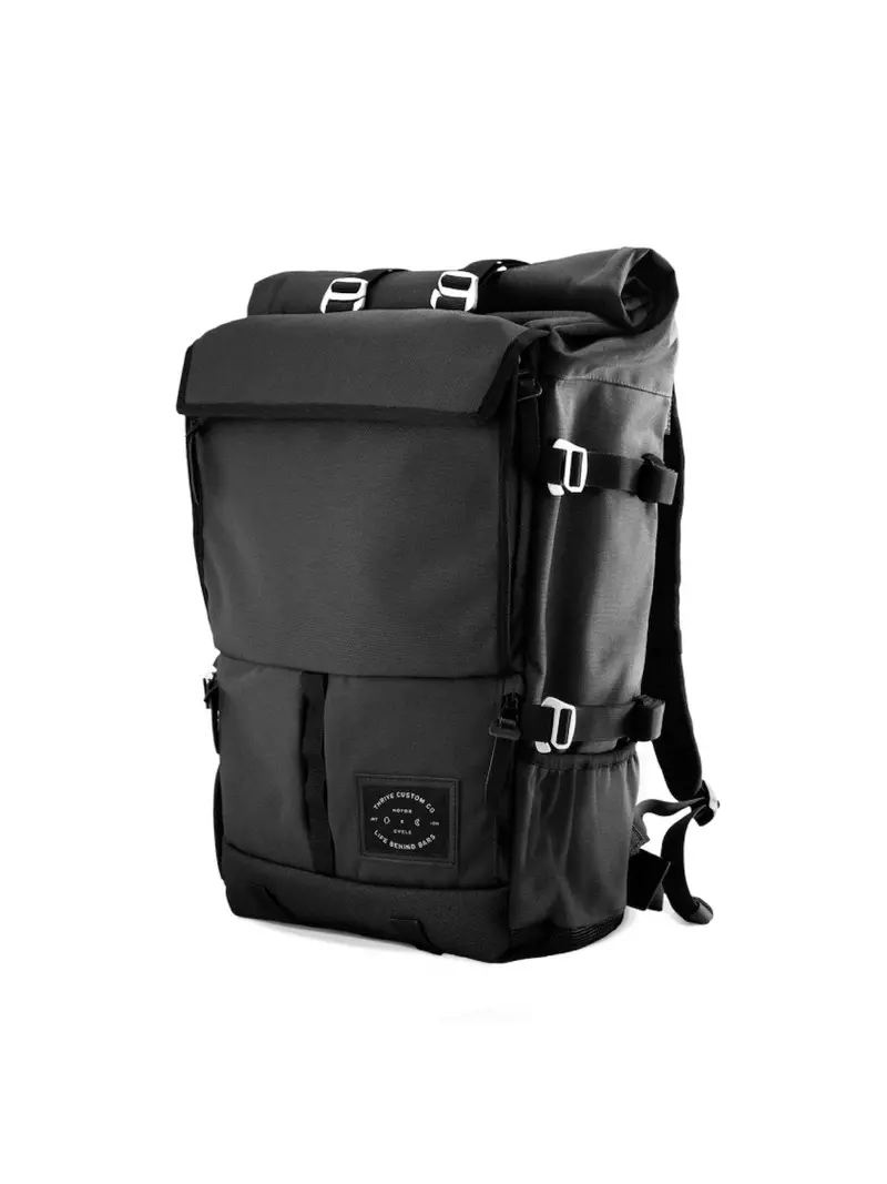 Life Behind Bars The Peloton Rolltop Backpack 30-42L Asphalt 1