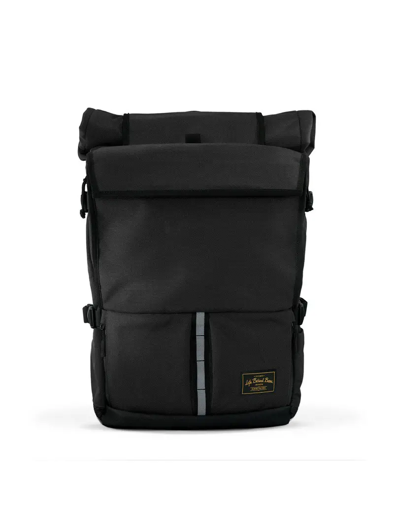Life Behind Bars The Peloton Rolltop Backpack 30-42L Black 1