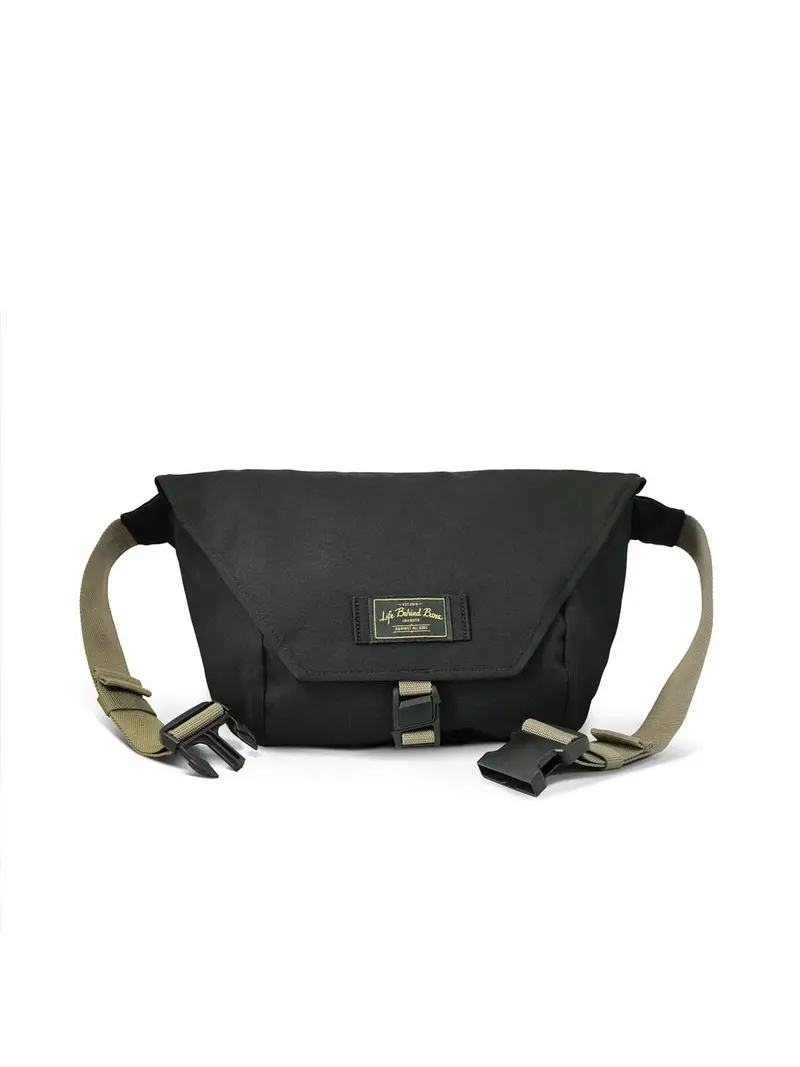 Life Behind Bars The Slingshot 9L Sling Bag Black Coyote 1
