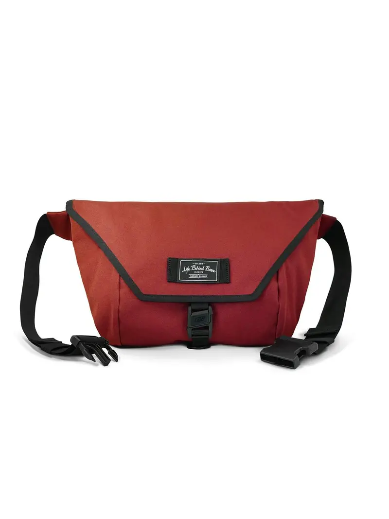 Life Behind Bars The Slingshot 9L Sling Bag Deep Red 1