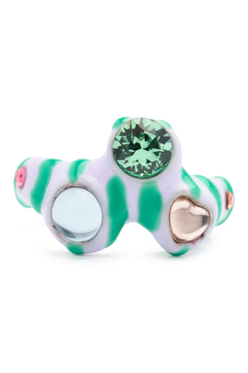 Lilac Stripe Florence Ring 1