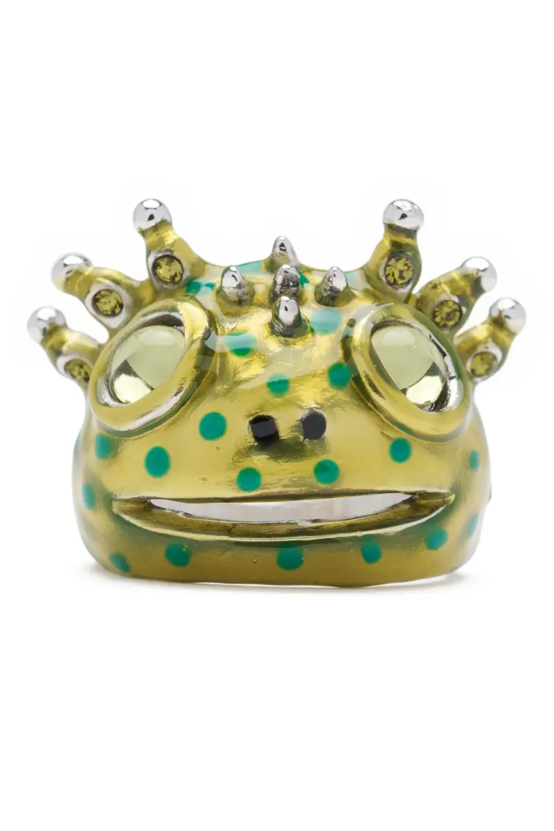 Lime Dots Axolotl Ring 1