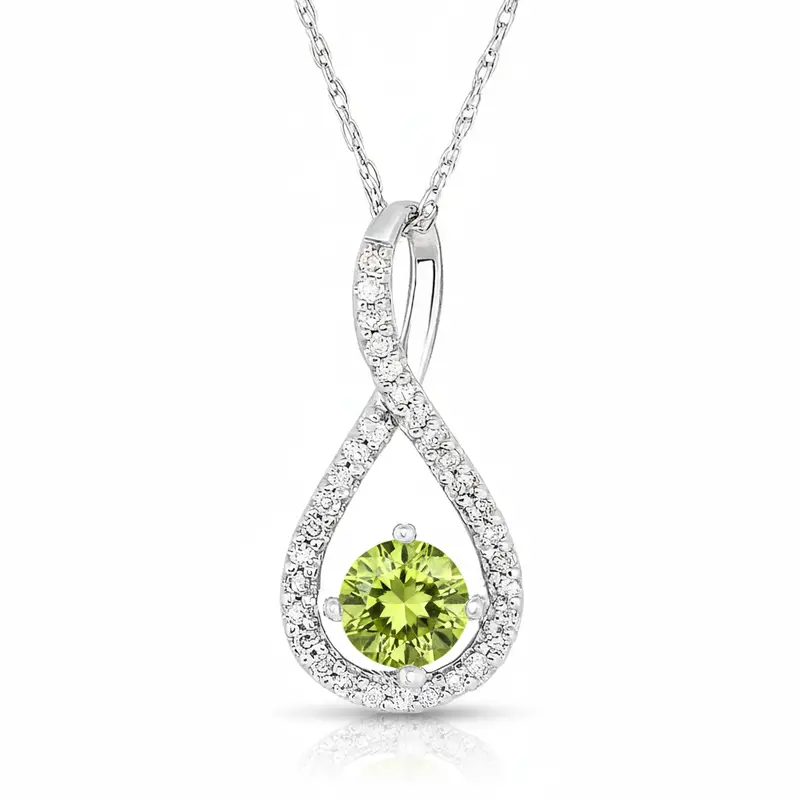 Limedrop Peridot Twist Pendant 1