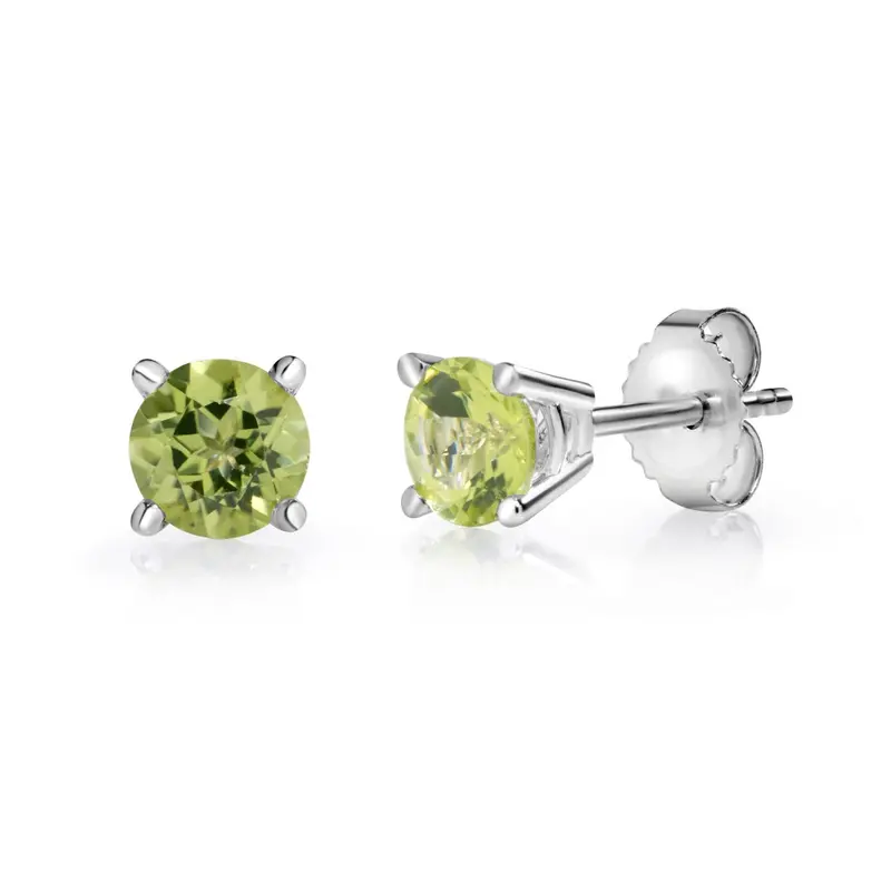 Limefire Peridot 10K Stud Earrings 1